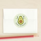 "guac on!" - Custom Stickers in Lettuce by Tennie and Co. - Front