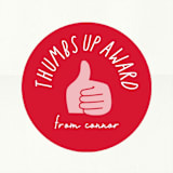 "thumbs up" - Custom Stickers in Cherry by Lori Wemple - In Use