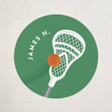 "Lax" - Custom Stickers in Grass by Laura Hankins - Front