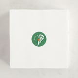 "Lax" - Custom Stickers in Grass by Laura Hankins - In Use