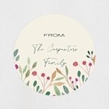 "Aesthetic Botanical Design with Autumn Leaves, and Berries" - Custom Stickers in Buttercream by Angelica Venegas - In Use