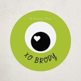 "Disney and Pixar's Monster's Inc Pal" - Custom Stickers in Blush by Baumbirdy - Front