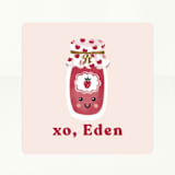 "sweet jam" - Custom Stickers in Strawberry by Christy Hy Lee - In Use