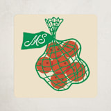 "Cuties" - Custom Stickers in Tangerine by Jennifer Lew - Front