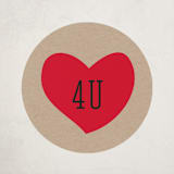 "I Like You A Bot" - Custom Stickers in Cherry by Jen Owens - Front