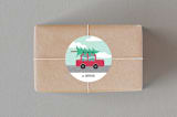 "Travelling Christmas Tree" - Custom Stickers in Holly by Rebecca Humphreys - Front