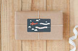 "In Flight" - Custom Stickers in Navy by R studio - Front