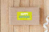 "Colorful Birthday" - Custom Stickers in Sour Apple by Lauren Chism - Front