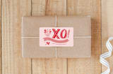 "Big XO" - Custom Stickers in Petal by Melissa Egan of Pistols - Front