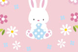 "Baby Bunny" - Custom Stickers in Petal by Nam Bourassa - In Use