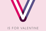 "V is for Valentine" - Custom Stickers in Bubblegum by Jessica Booth - In Use