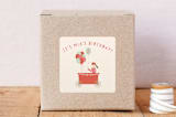 "Birthday Balloon Cart" - Custom Stickers in Peach by Angela Thompson - Front