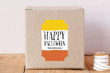 "Candy Corn Too" - Custom Stickers in Pumpkin by Erin Deegan - Front