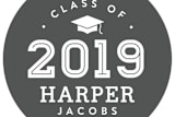 "Classic Grad" - Custom Stickers in Charcoal by Jill Means - In Use