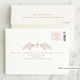 "Gilded cross" - Confirmation Thank You Cards in Blush by Annie Holmquist - FREE Recipient Addressing