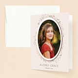 "graceful" - Confirmation Thank You Cards in Rose by Nicoletta Savod - Front