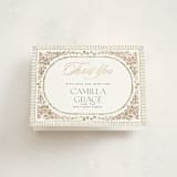 "Wildflower Frame" - Foil-Pressed Confirmation Thank You Cards in Rose by Jenna Holcomb - Front