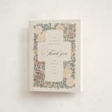 "blooming" - Foil-Pressed Confirmation Thank You Cards in Peony by Jen Owens - Front