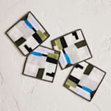 "Paper Tapestry" - Coasters in Day by Sumak Studio - Coasters, Set of 4