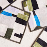 "Paper Tapestry" - Coasters in Day by Sumak Studio - Detail