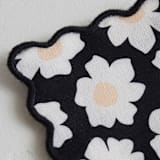 "Daisies" - Coasters in Midnight by Jennifer Holbrook - Detail