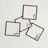 "Wine and Dine" - Coasters in Cream by Ani Somi - Coasters, Set of 4