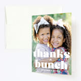 "PALpaca" - Children's Birthday Party Thank You Cards in Aqua by Jessie Steury - Front