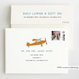 "Airplane News Stream" - Children's Birthday Party Thank You Cards in Sky by Karidy Walker - FREE Recipient Addressing