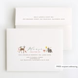 "Woodland Celebration" - Children's Birthday Party Thank You Cards in Sunshine by iamtanya - FREE Recipient Addressing