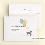 "pawty time" - Children's Birthday Party Thank You Cards in Sky by Karidy Walker - FREE Recipient Addressing