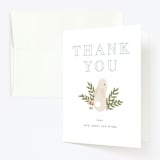 "petit lapin" - Children's Birthday Party Thank You Cards in Frost by Angela Garrick - Front