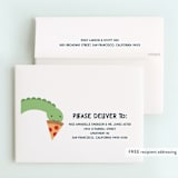 "Arched Dinosaur" - Children's Birthday Party Thank You Cards in Leaf by Kacey Kendrick Wagner - FREE Recipient Addressing