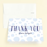 "Bubbly" - Children's Birthday Party Thank You Cards in Butter by Ellis - Front