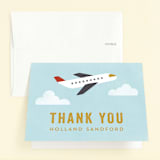 "Flying High" - Children's Birthday Party Thank You Cards in Sky by Annie Holmquist - Front