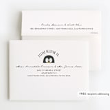 "Penguin Party" - Children's Birthday Party Thank You Cards in Mint by Brianne Larsen - FREE Recipient Addressing