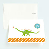 "Party Like A Dinosaur" - Children's Birthday Party Thank You Cards in Lake by freckle fish - Front