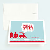 "Choo Choo Train" - Children's Birthday Party Thank You Cards in Classic by mafy - Front