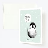 "ONEderland" - Children's Birthday Party Thank You Cards in Mint by Vivian Yiwing - Front
