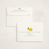 "Lemons" - Children's Birthday Party Thank You Cards in Blueberry by Jennifer Lew - FREE Recipient Addressing