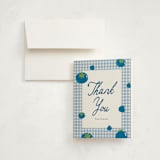 "Berry Sweet" - Children's Birthday Party Thank You Cards in Blueberry by Sarah Hawkins Designs - Front