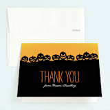"Spooktacular" - Children's Birthday Party Thank You Cards in Black by Sarah Brown - Front