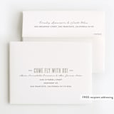 "Come Fly with Us" - Children's Birthday Party Thank You Cards in Teal by Karidy Walker - FREE Recipient Addressing