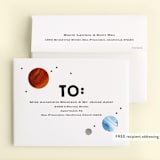 "Planet Party" - Children's Birthday Party Thank You Cards in Vanilla by Baumbirdy - FREE Recipient Addressing