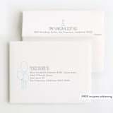 "Celebration Stack" - Children's Birthday Party Thank You Cards in Sky by Sarah Brown - FREE Recipient Addressing