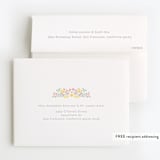 "Sweet Floral Frame" - Children's Birthday Party Thank You Cards in Cupcake by Sara Berrenson - FREE Recipient Addressing