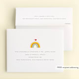 "Double Rainbow Scoop" - Children's Birthday Party Thank You Cards in Sherbert by Baumbirdy - FREE Recipient Addressing