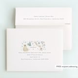 "Arctic friends" - Children's Birthday Party Thank You Cards in Seafoam by Jennifer Wick - FREE Recipient Addressing