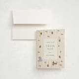 "Disney's Winnie The Pooh First Bee-day" - Children's Birthday Party Thank You Cards in Honeypot by Sarah Knight - Front