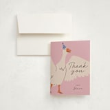 "Two Silly" - Children's Birthday Party Thank You Cards in Orchid by Britt - Front