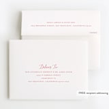 "Big Script" - Children's Birthday Party Thank You Cards in Blush by Genna Blackburn - FREE Recipient Addressing